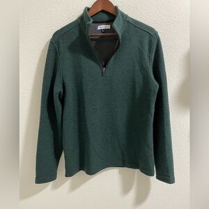 Men's Green Half-Zip Sweater